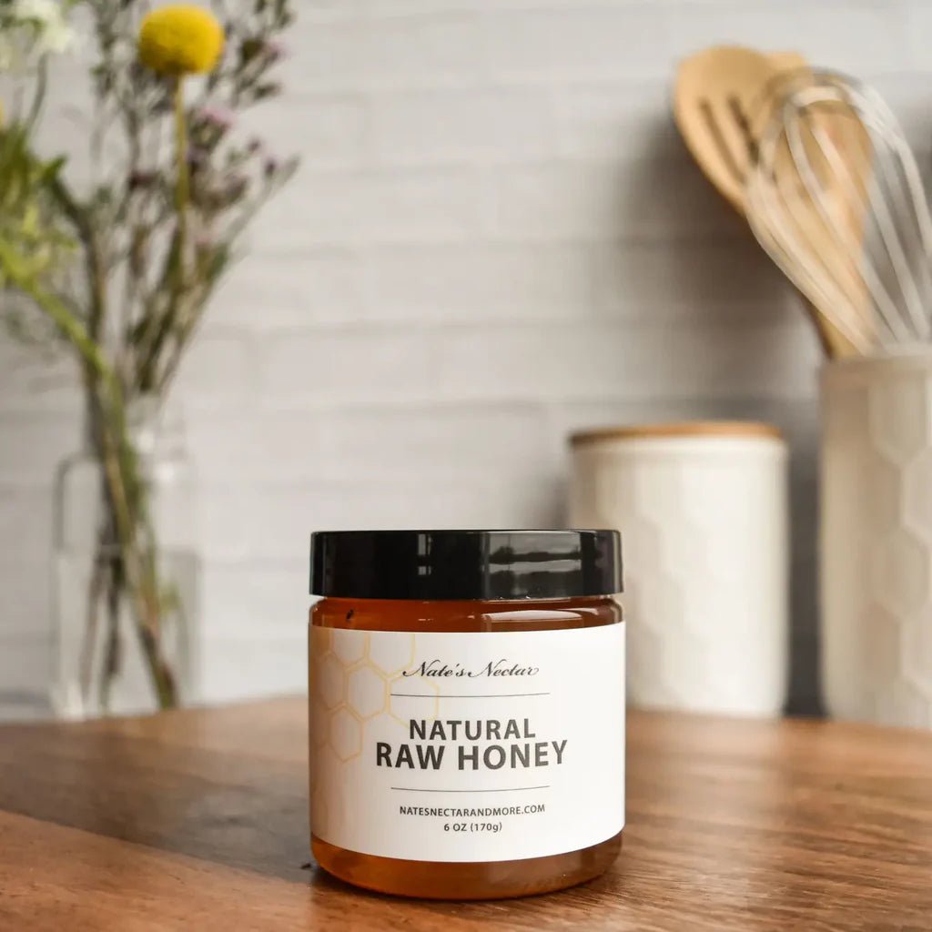 Nate's Nectar Natural Raw Honey in a Jar