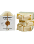 Potager soap Rosemary Lemongrass. Made with certified organic olive oil, shea butter and more.