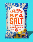 Sea Salt Organic Corn Chips by Santana Snacks.