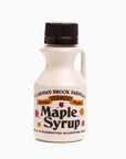 Carman Brook Farm Vermont Maple Syrup bottle on a white background