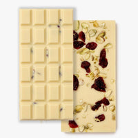 pistachio and cranberry white chocolate bar.