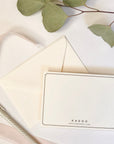 KADOO notecard and envelope in ivory color.