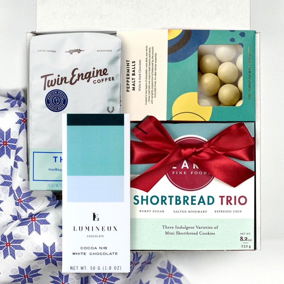 Custom Portal Option 2 Curated Coffee and Chocolate Holiday Gift Box Curated Holiday Gift
