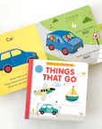 Things That Go Slide & See First Words Board Book