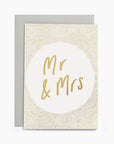 Mr & Mrs Letterpress Foil Notecard by Old English