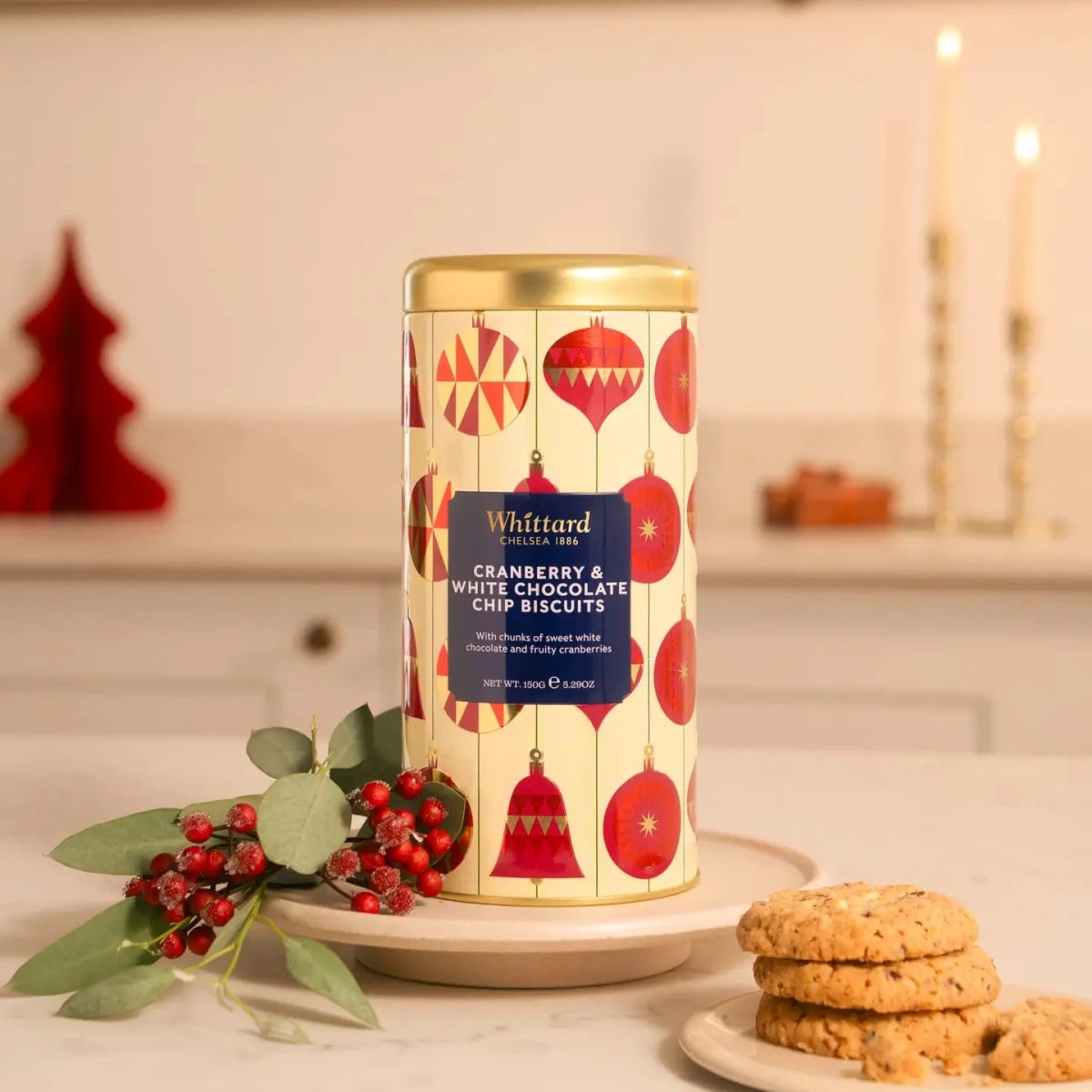 Whittard Cranberry and white chocolate chip biscuits 