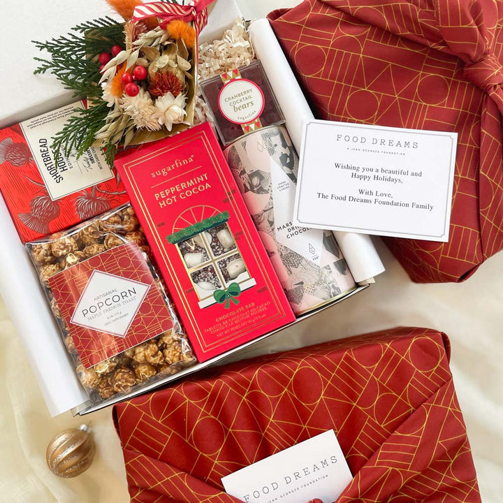 Kadoo Custom Curated Holiday gift boxes for Food Dreams, a Jean-Georges Foundation