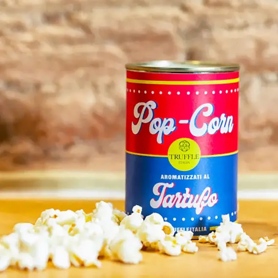 Truffle Popcorn in a tin can by Truffle Italia.