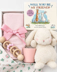 Curated Baby Girl Bunny Friend Gift Box - KADOO