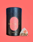 brook37 pink rose strawberry pyramid tea bags inside kadoo secret garden spa gift box