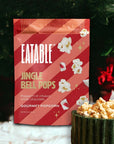 Eatable Jingle Bell Popcorn Peppermint infused white chocolate