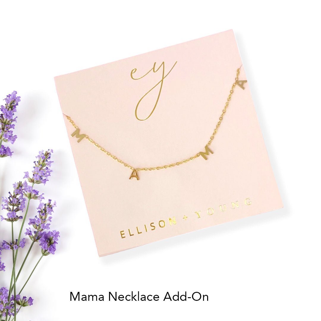 mama necklace 14K add-on option