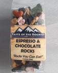taste of the rockies espresso & chocolate rocks. Rocks you can eat.