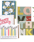 Choose notecards greeting to insert in KADOO gift box: Happy birthday, Thanks, Love or Thinking of you.