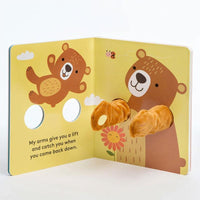 Hug me Little Bear Finger Puppet Board Book by Chronicle Books. 10 pages. Age: 0-2 years.