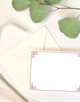 KADOO complimentary handwritten notecards in premium paper with matching envelope.