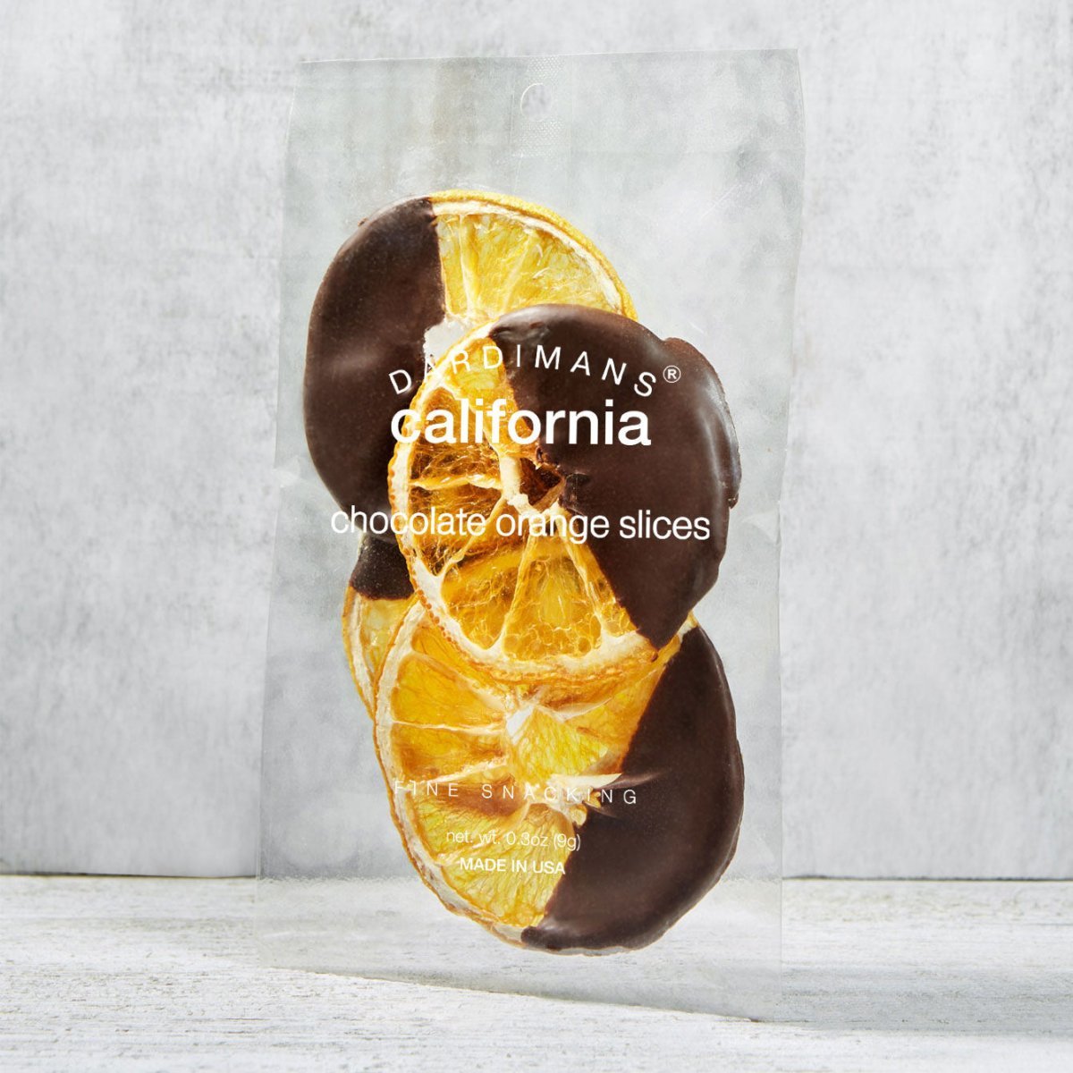 dardimans california dark chocolate orange slices.