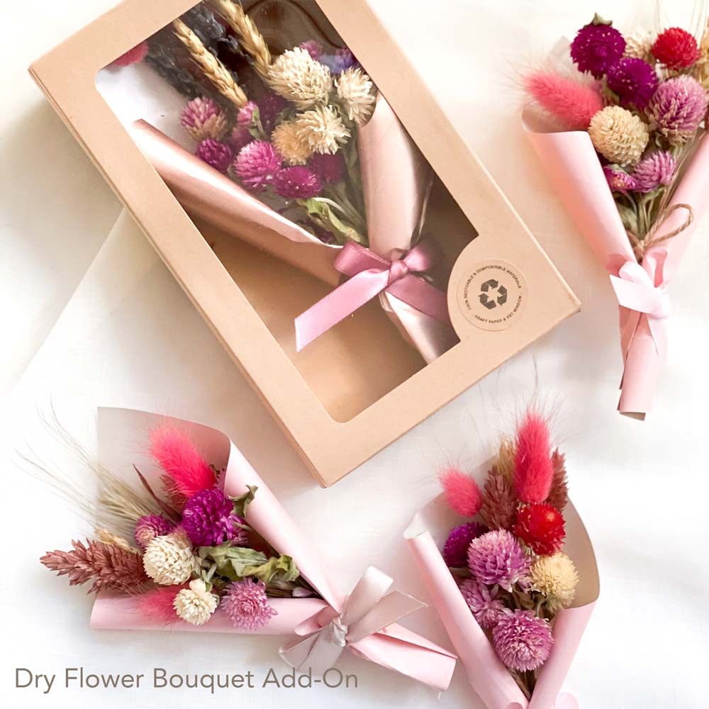 KADOO dry flower bouquet to compliment your gift box.