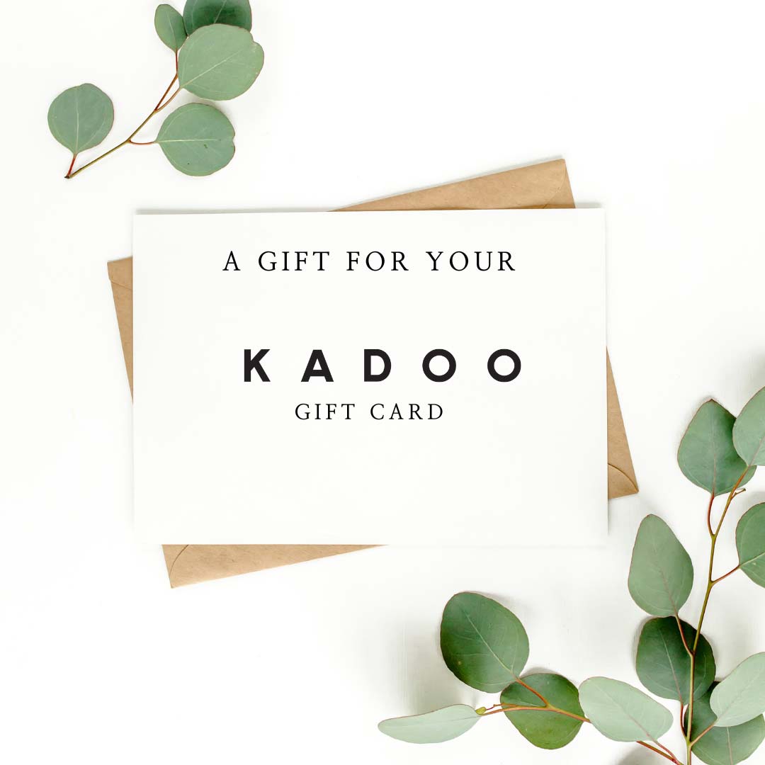 KADOO gift card value at $50, $85 and $100. No expiration. Easy to send a gift of choice.