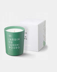 Paris kerzon candle gift: Jardin du luxembourg. For birthday, bridesmaid, wedding anniversary. Wrapped in furoshiki fabric.