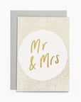 Mr & Mrs Letterpress Foil Notecard by Old English 