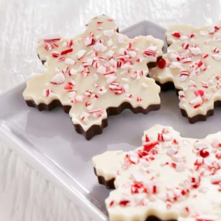 saxon chocolate peppermint bark in belgian chocolate