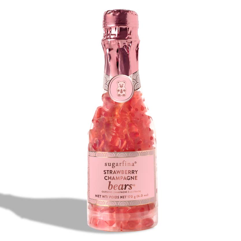 Sugarfina Strawberry Champagne Bears® made with Dom Pérignon Vintage Champagne