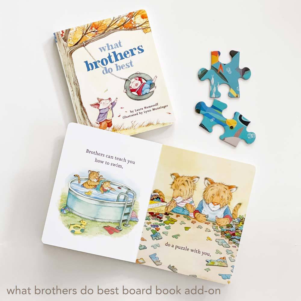what brothers do best board book by Laura Numeroff. Perfect for sibling gifts.